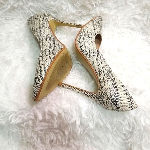Liliana Black & White Printed Pumps size 10 - Picture 7 of 9